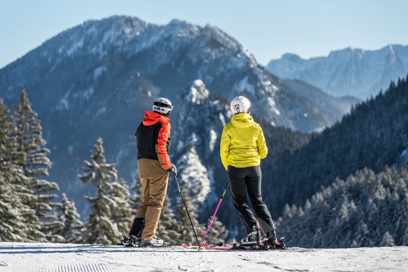 [Translate to Englisch (en):] Skivergnügen im Naturpark Ammergauer Alpen
